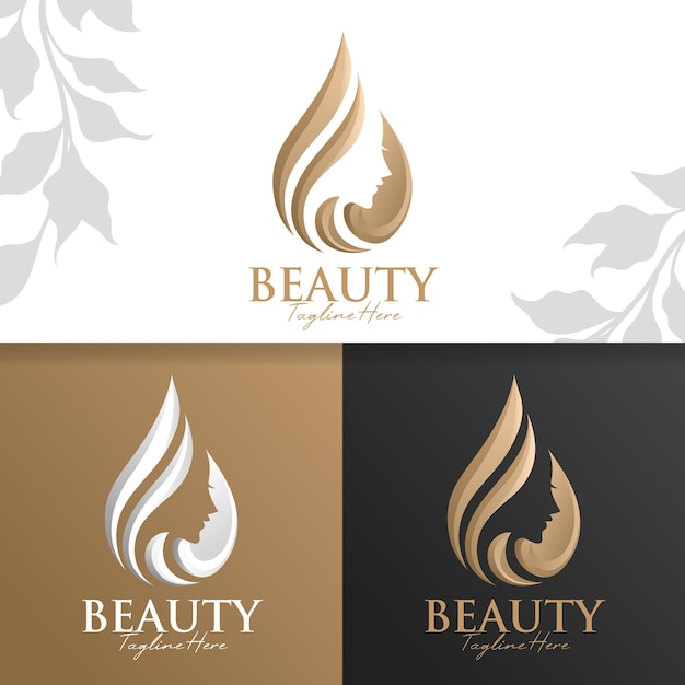 Beauty-yoga- und spa-logo-vorlage