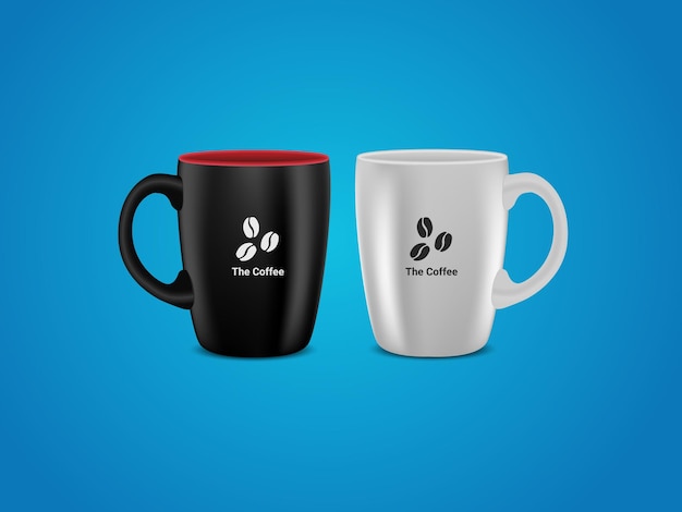 Becher-Mockup-Vektorvorlage CP