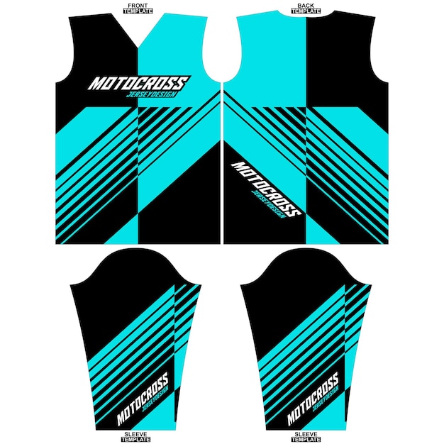 Bedruckbares Sublimations-Motocross-Langarmtrikot-Design