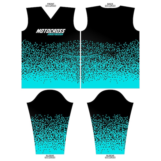 Bedruckbares Sublimations-Motocross-Langarmtrikot-Design