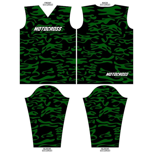 Bedruckbares Sublimations-Motocross-Langarmtrikot-Design