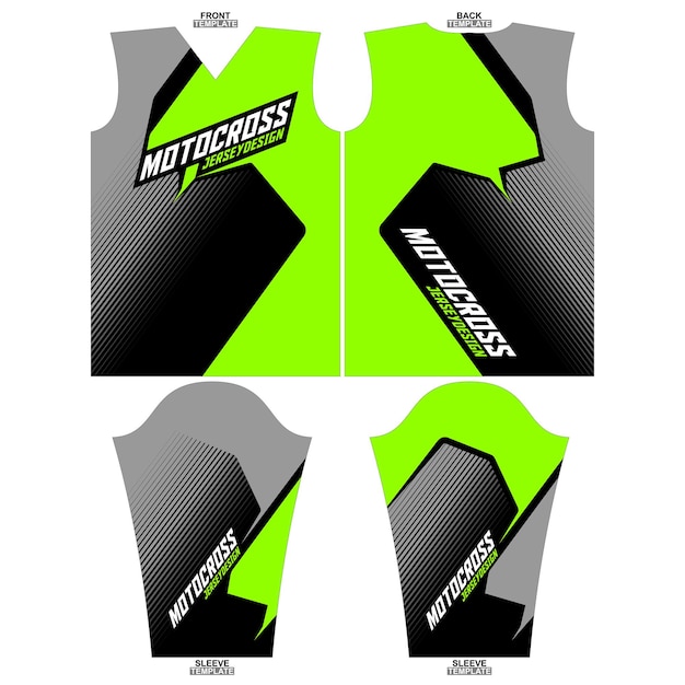 Bedruckbares Sublimations-Motocross-Langarmtrikot-Design