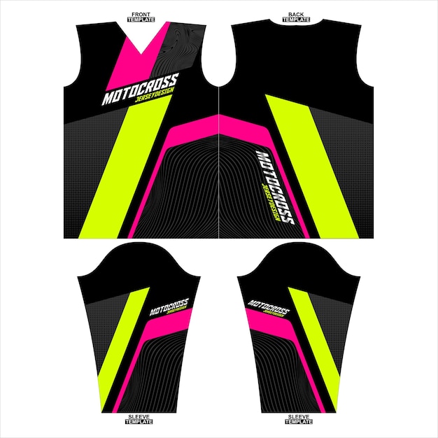 Bedruckbares Sublimations-Motocross-Langarmtrikot-Design