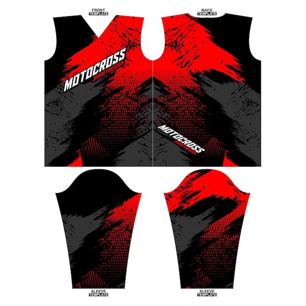 Bedruckbares Sublimations-Motocross-Langarmtrikot-Design