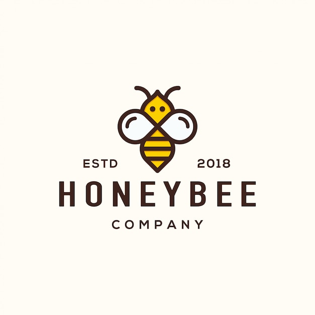 Bee Logo Design-Konzept.