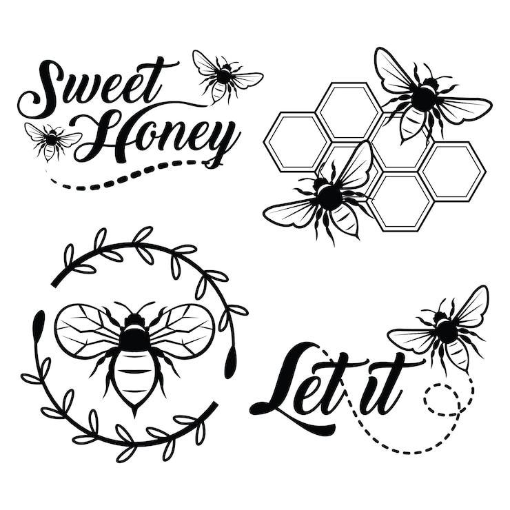 Vektor bee-zitat-inspirationsvorlage vektor-illustration des bee-logos
