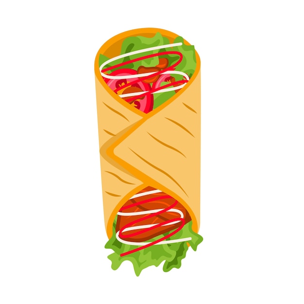 Beef Shawarma-Vektor-Illustration