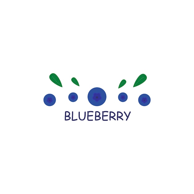 Beeren logo Blaubeeren Zeichen und Symbole von Beeren Vektorgrafiken