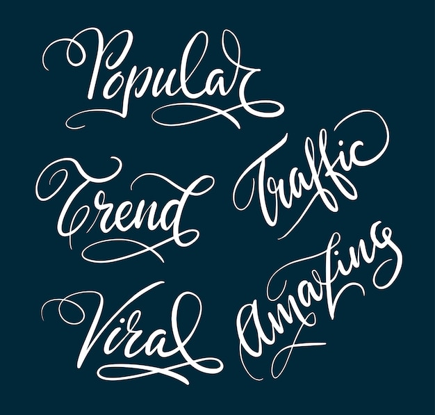 Beliebte und Trend Handschrift Kalligraphie