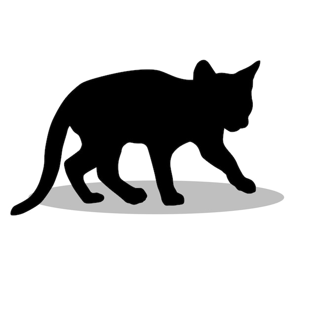 Bengalische Katzen-Silhouette-Ikonen