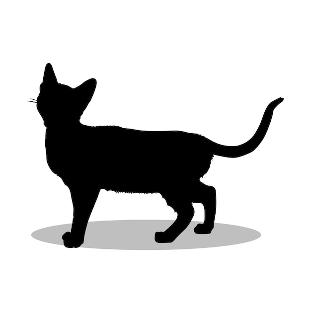 Bengalische Katzen-Silhouette-Ikonen