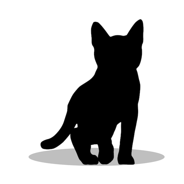 Bengalische Katzen-Silhouette-Ikonen