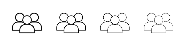 Benutzer-Symbol Flaches Illustrationszeichen