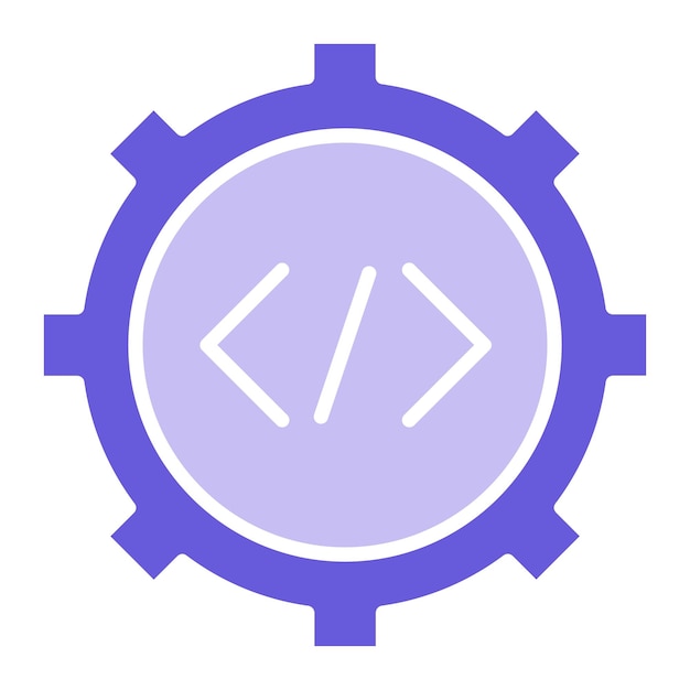 Benutzerdefinierte Code-Implementierungsvektorillustration