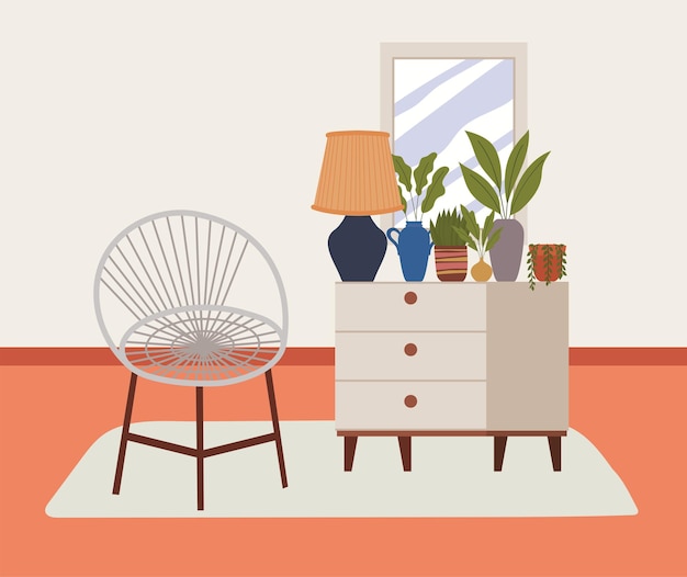Bequeme Hausillustration