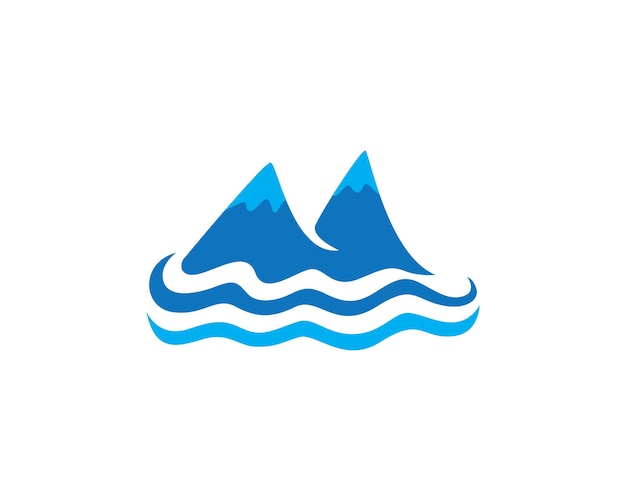 Vektor berg-symbol logo business template