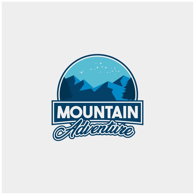 bergabenteuer logo illustration vektor design