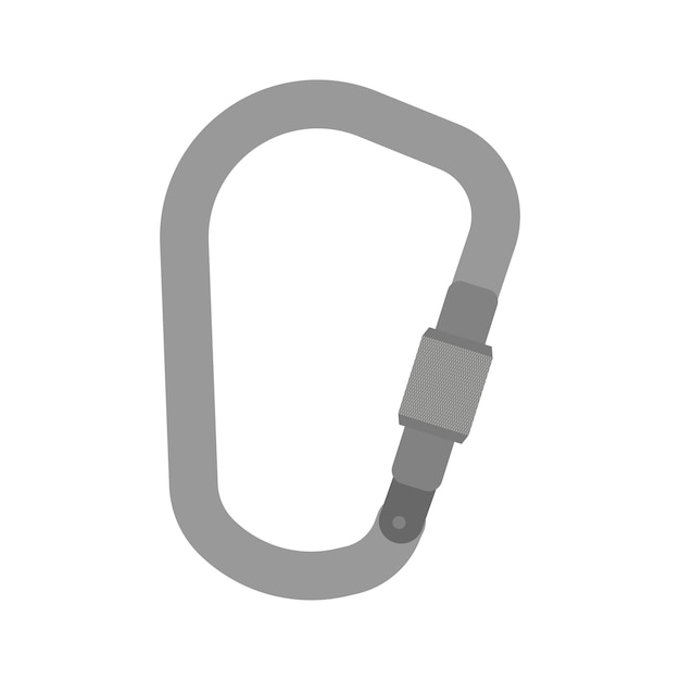 Bergausrüstung Karabiner-Symbolvektor