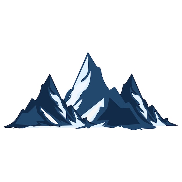 Berge mit Schneeszenen