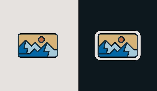 Bergreise-embleme camping-outdoor-abenteuer-embleme abzeichen und logo-patches bergtourismus wandern universelles kreatives premium-symbol vektor-illustration