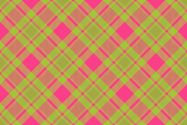 Überprüfen Sie den textilen Vektor. Karierte Textur, nahtloser Hintergrund, Stoffmuster, Tartan