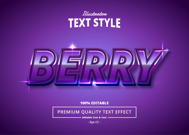 Berry illustrator texteffekt