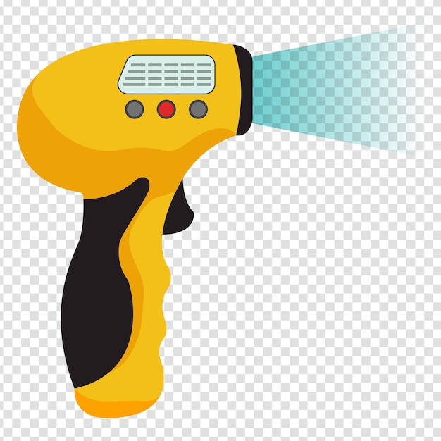 Berührungsloses digitales infrarot-thermometer vektor-digitalthermometer erkennung von krankheiten durch infrarotlicht