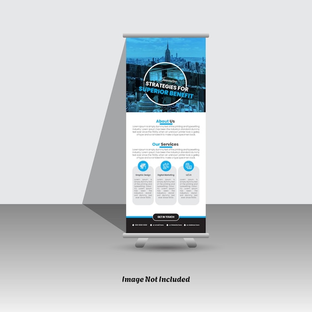 Berufliches Geschäftsmarketing-Rollup-Banner