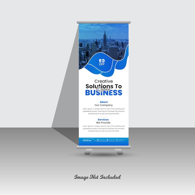 Berufliches Geschäftsmarketing-Rollup-Banner
