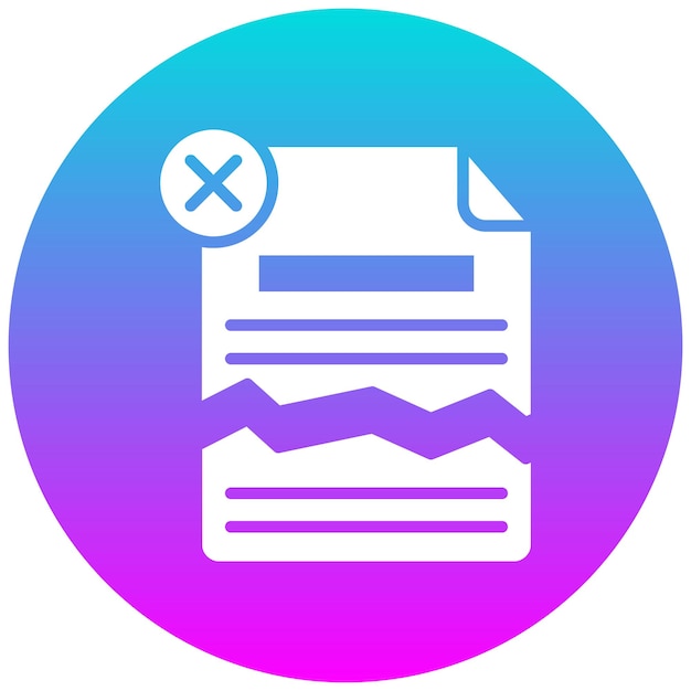 Beschädigtes Dateivektor-Symbol kann für das Corruption-Icon-Set verwendet werden