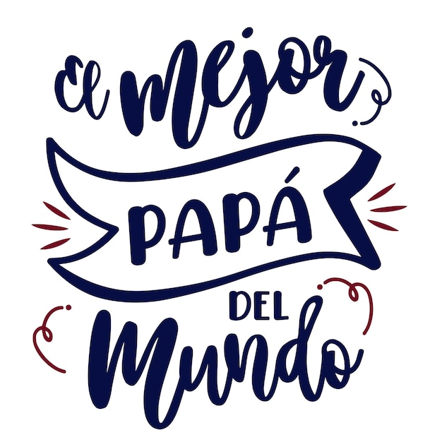 Best dad lettering spanisch lettering kalligraphie spanische version