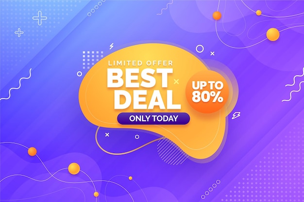 Vektor best deal horizontales banner