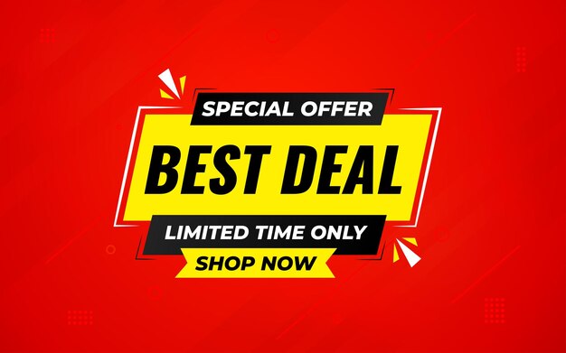 Best deals sale banner design verkaufsvorlage best deal banner verkaufsbanner vektordesign-promotion