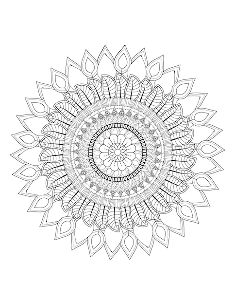 Best flower coloring mandala und mandala-malbuch für erwachsene