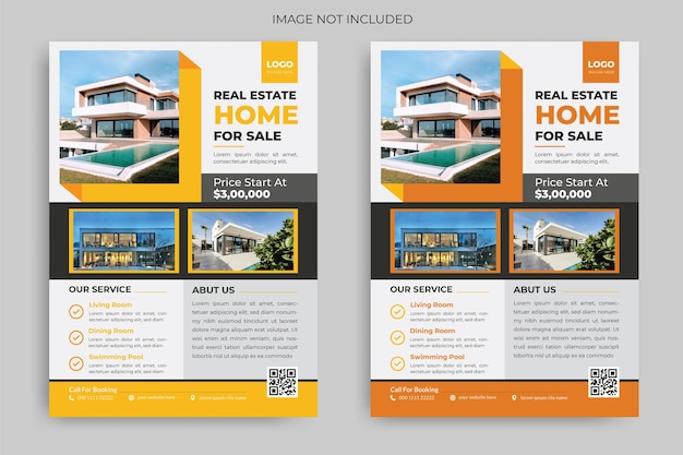 Beste elegante corporate real estate home selling flyer vorlage