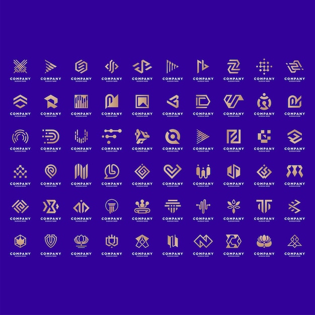 Beste Logo-Sammlung Abstraktes Symbolkonzept