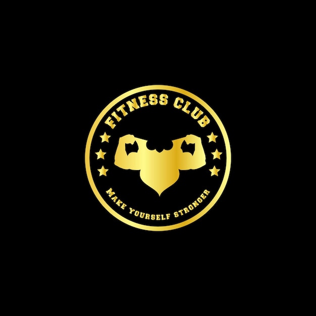 Beste vektorvorlage für das logo eines fitnessclubs