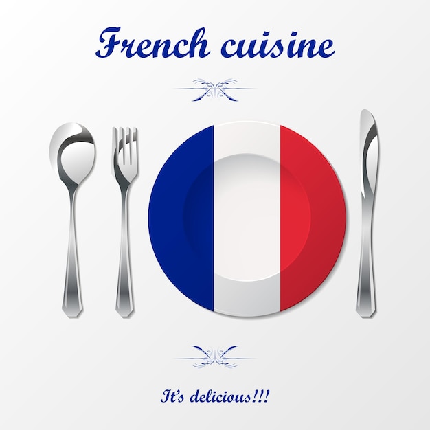 Besteck der französischen küche