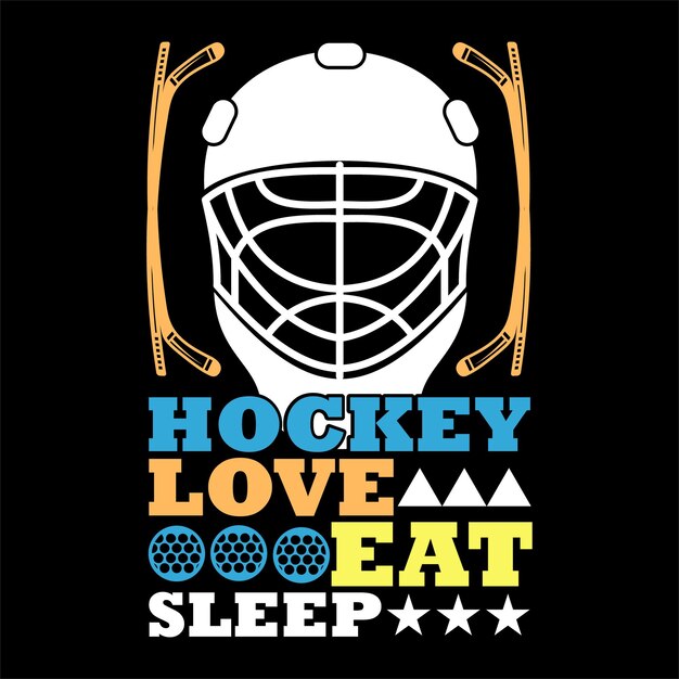Vektor bester hockey-t-shirt-designvektor