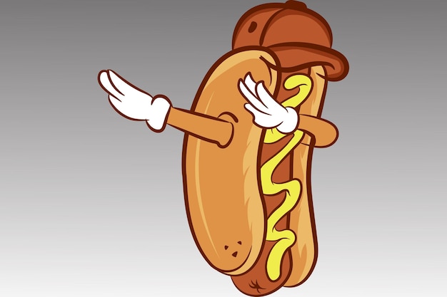 Vektor bester hotdog-illustrationsvektor