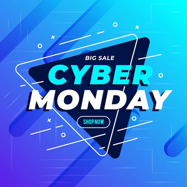 Bester verkauf cyber monday banner