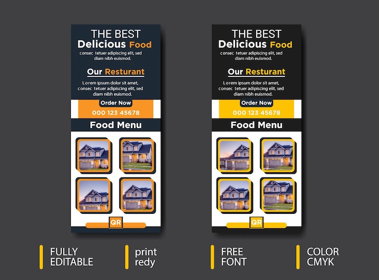 Vektor bestes roll-up-design für den druck bereit