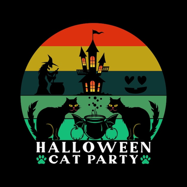 Bestes trendiges halloween-t-shirt-design