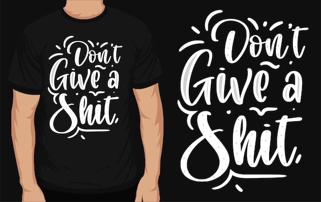 Bestes typografie-t-shirt-design