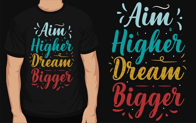 Bestes typografisches t-shirt-design