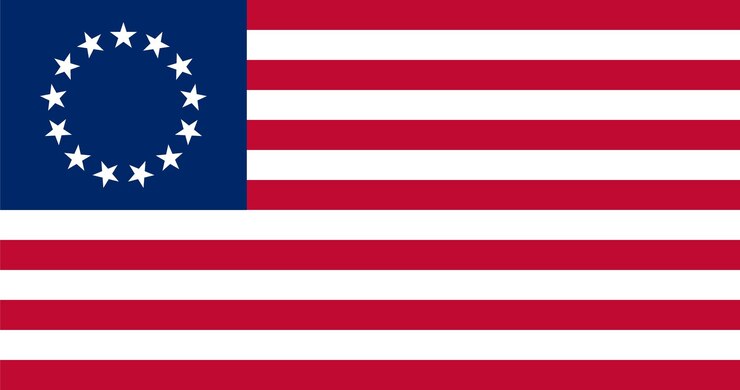 Vektor betsy ross flagge flagge vektor illustration premium-qualität
