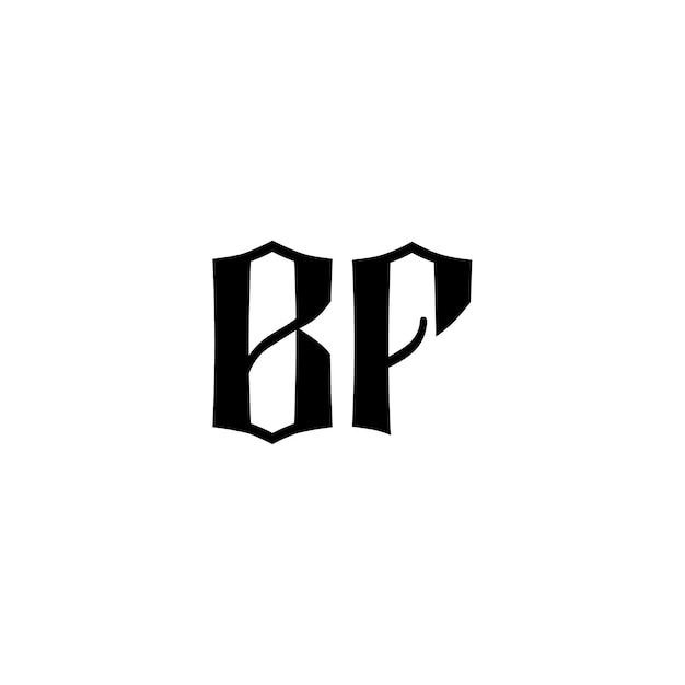 BF-Monogramm-Logo-Design, Buchstabe, Text, Name, Symbol, monochromes Logo, Alphabet-Zeichen, einfaches Logo