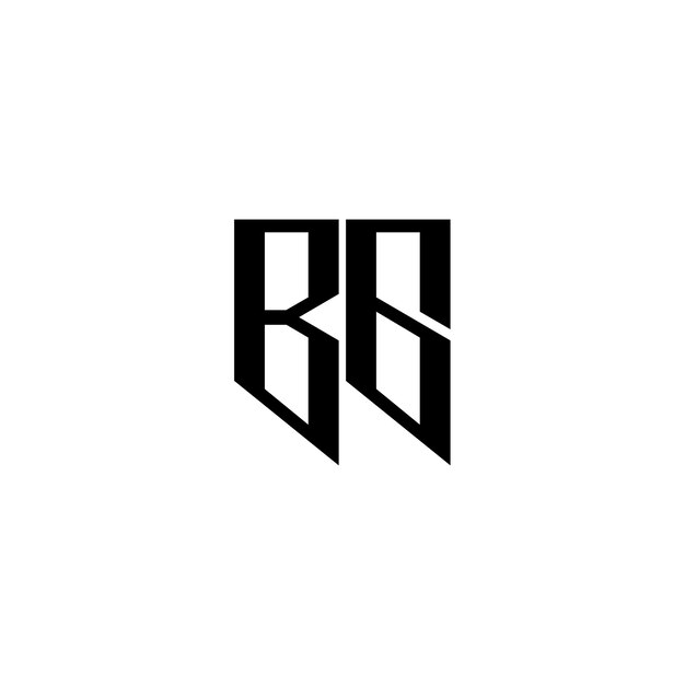 BG-Monogramm-Logo-Design, Buchstabe, Text, Name, Symbol, monochromes Logo, Alphabet-Zeichen, einfaches Logo