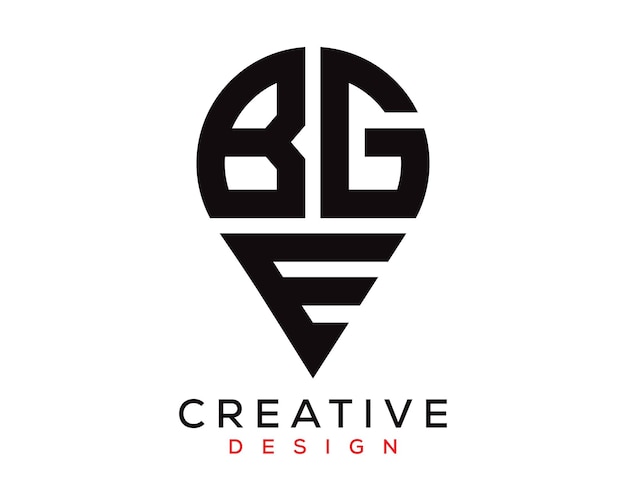 BGE Buchstaben-Location-Form-Logo-Design