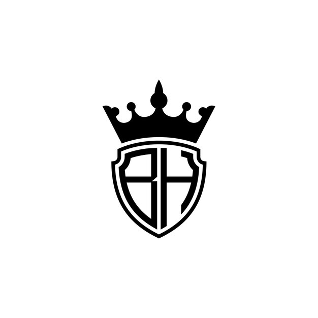 BH-Monogramm-Logo-Design, Buchstabe, Text, Name, Symbol, monochromes Logo, Alphabet-Zeichen, einfaches Logo